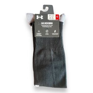 Under Armour Unisex Soccer Cushioned Over-the-Calf Socks Black Size Large